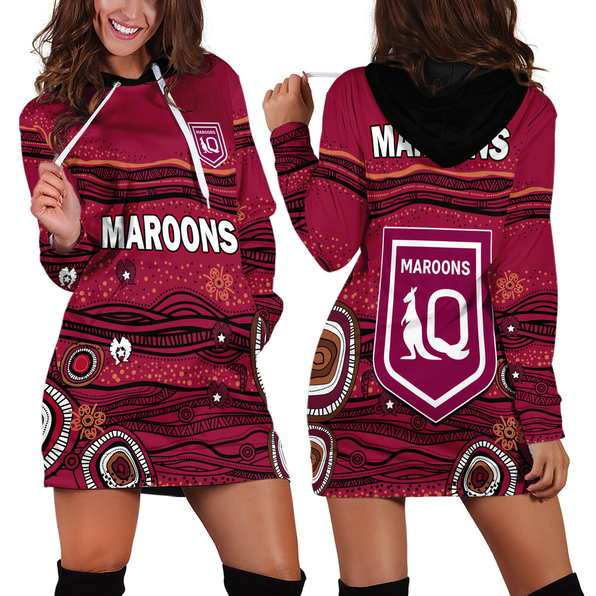 qld-maroons-rugby-hoodie-dress-indigenous