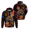 Australia Indigenous Hoodie We Vote NO To Division Aboriginal Map LT7