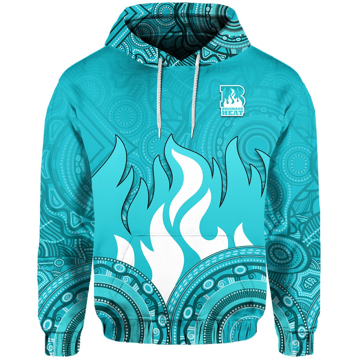 Brisbane Heat Indigenous Aboriginal Arts Zip Up And Pullover Hoodie LT9