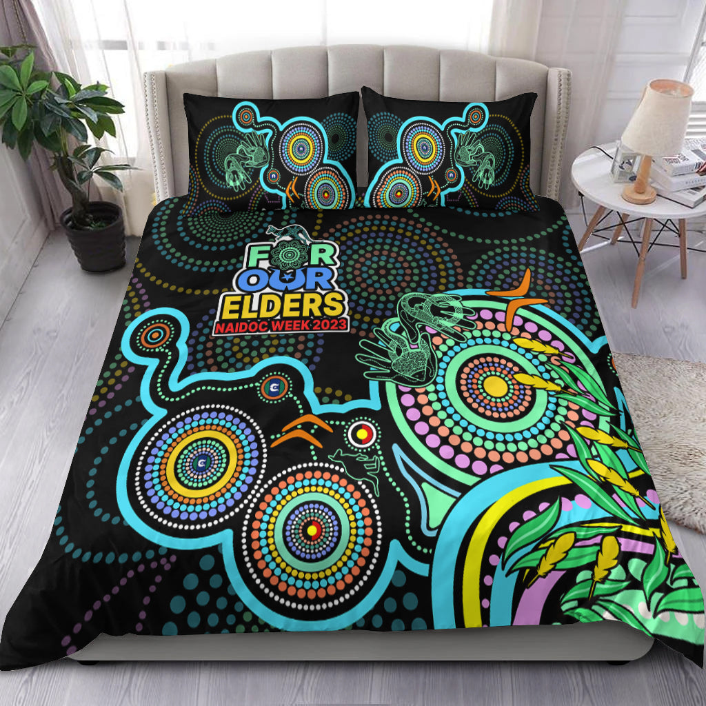 naidoc-week-2023-bedding-set-indigenous-tribal-ver02-aqua