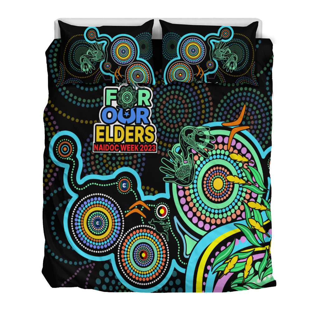 naidoc-week-2023-bedding-set-indigenous-tribal-ver02-aqua
