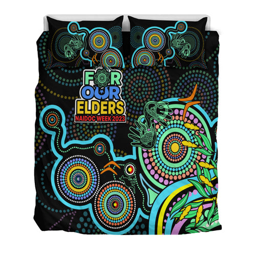 naidoc-week-2023-bedding-set-indigenous-tribal-ver02-aqua