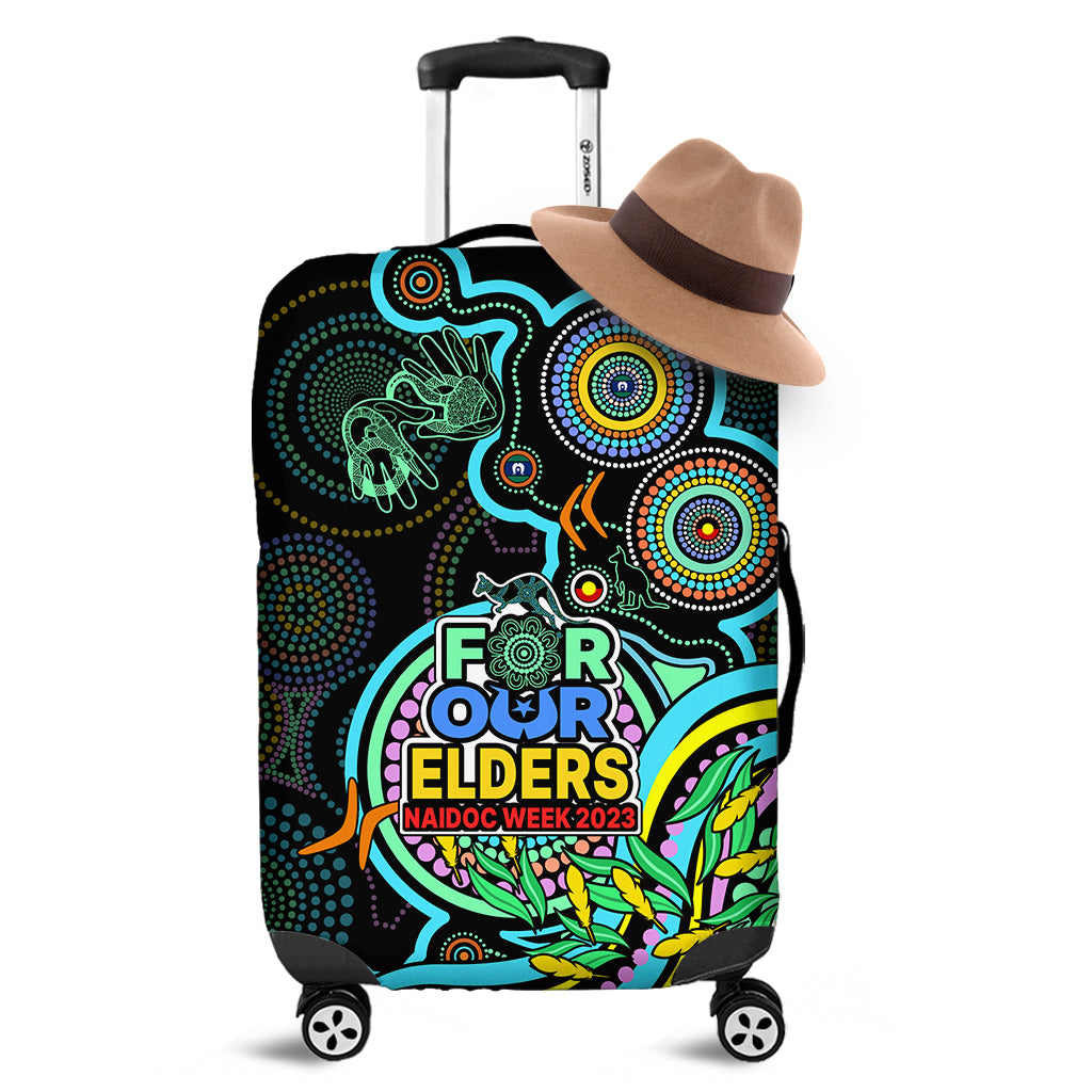 naidoc-week-2023-luggage-cover-indigenous-tribal-ver02-aqua
