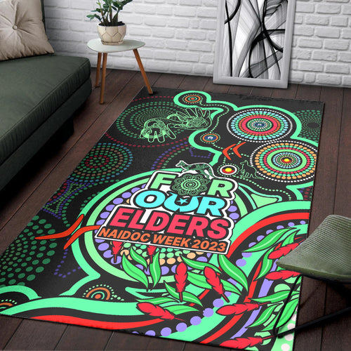 naidoc-week-2023-area-rug-indigenous-tribal-ver02-green