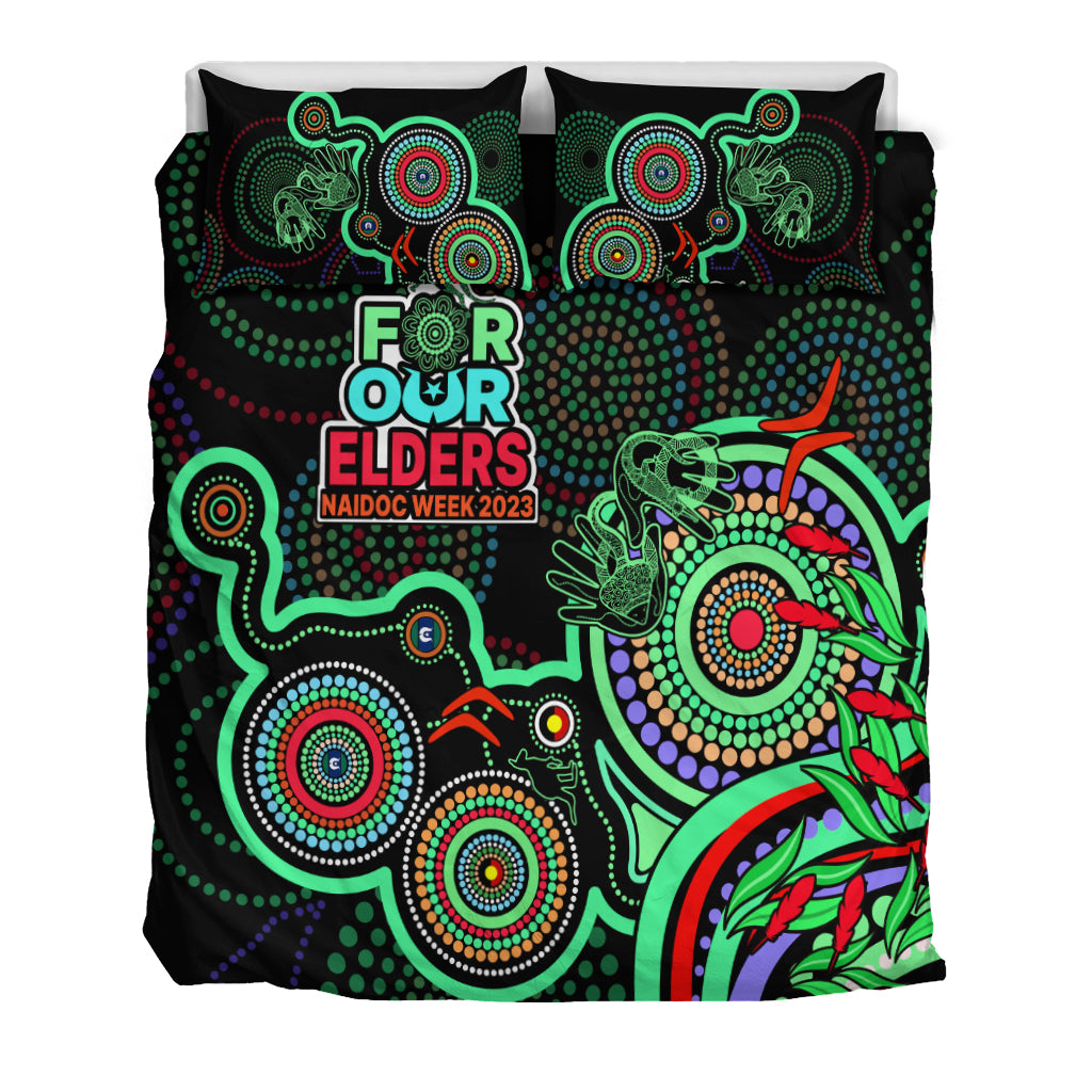 naidoc-week-2023-bedding-set-indigenous-tribal-ver02-green