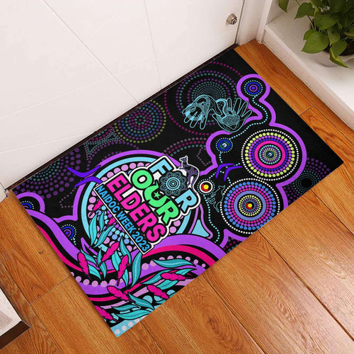NAIDOC Week 2023 Door Mats Indigenous Tribal Ver.02 - Purple LT9