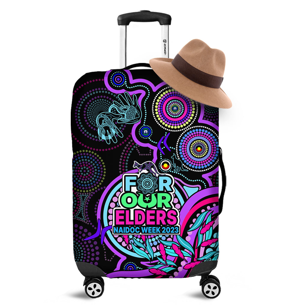 naidoc-week-2023-luggage-cover-indigenous-tribal-ver02-purple