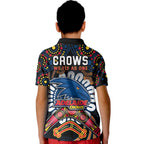 adelaide-crows-football-kid-polo-shirt-boomerang-indigenous-dots
