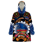 adelaide-crows-football-wearable-blanket-hoodie-boomerang-indigenous-dots