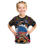 custom-adelaide-crows-football-kid-t-shirt-boomerang-indigenous-dots
