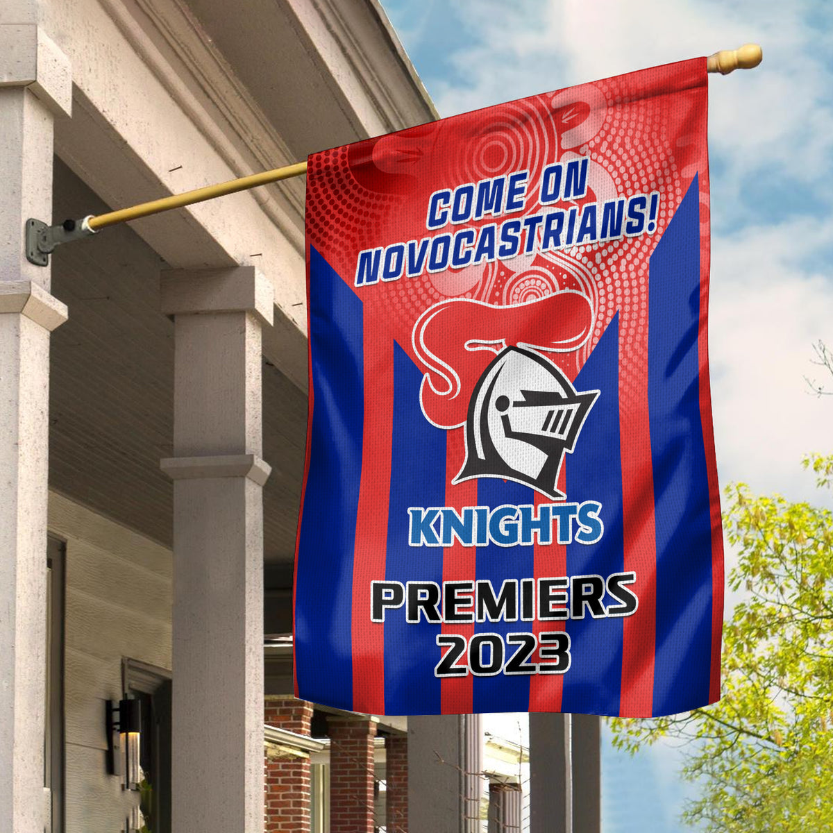 knights-rugby-garden-flag-aboriginal-go-premiers-2023
