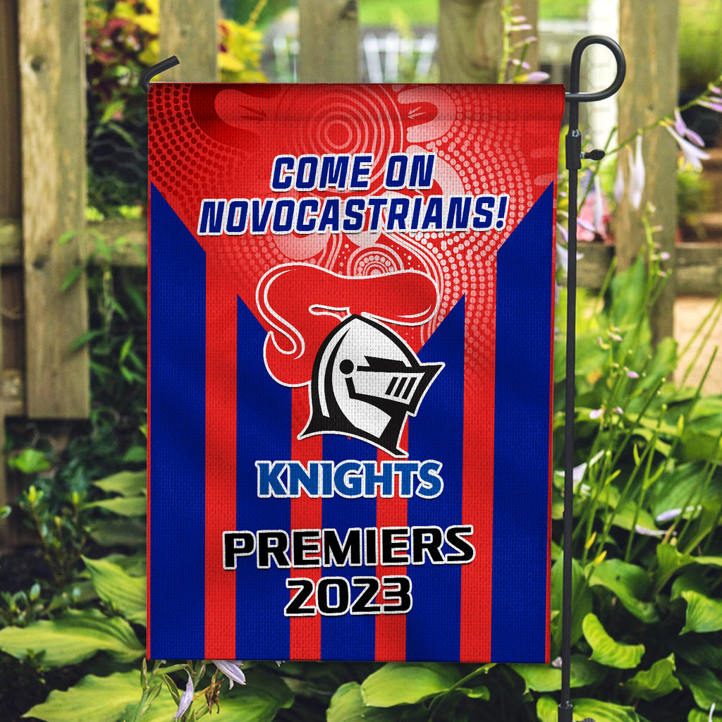 knights-rugby-garden-flag-aboriginal-go-premiers-2023