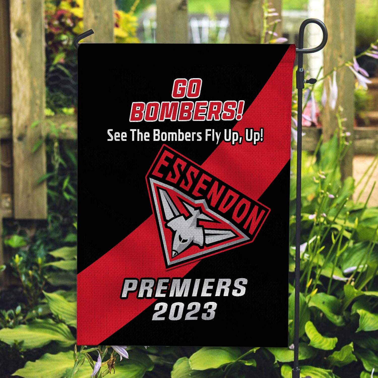 essendon-football-garden-flag-bombers-go-premiers-2023