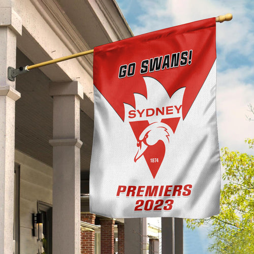 Sydney Football Garden Flag Swans Go Premiers 2023 LT14
