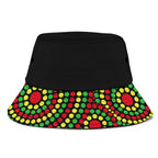 panthers-rugby-bucket-hat-2023-unique-indigenous-art-version-black