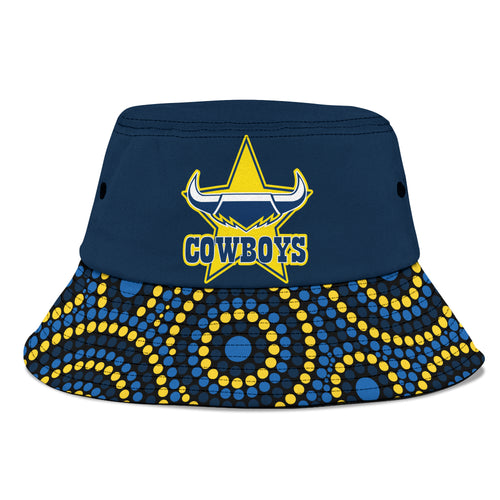 cowboys-rugby-bucket-hat-2023-indigenous-art-unique-blue-version