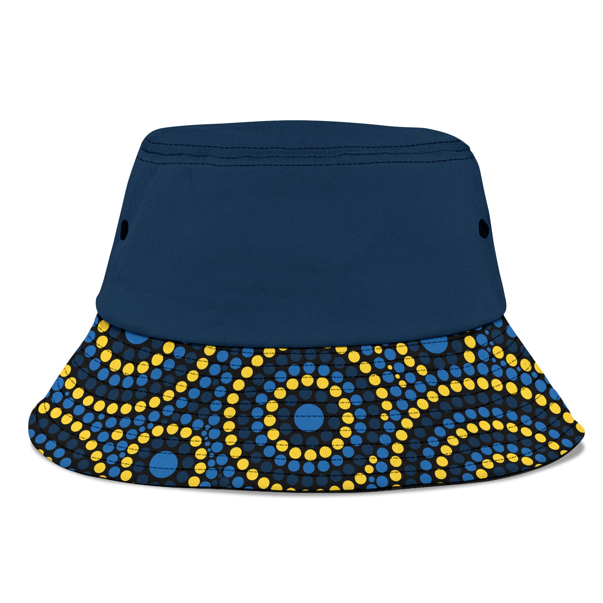 cowboys-rugby-bucket-hat-2023-indigenous-art-unique-blue-version