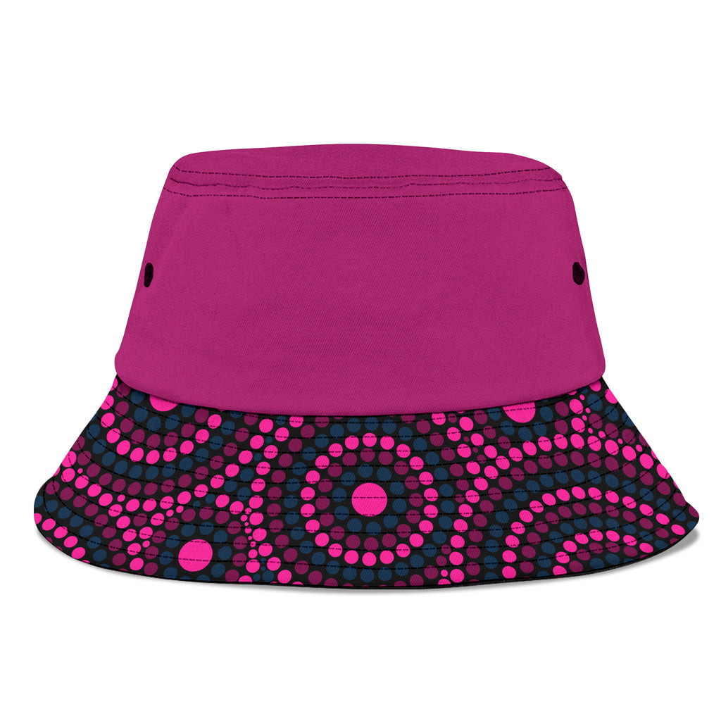 cowboys-rugby-bucket-hat-2023-indigenous-art-unique-pink-version