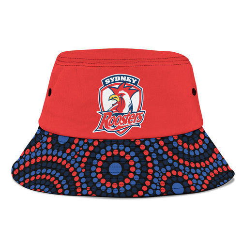 roosters-rugby-bucket-hat-2023-indigenous-art-unique-version