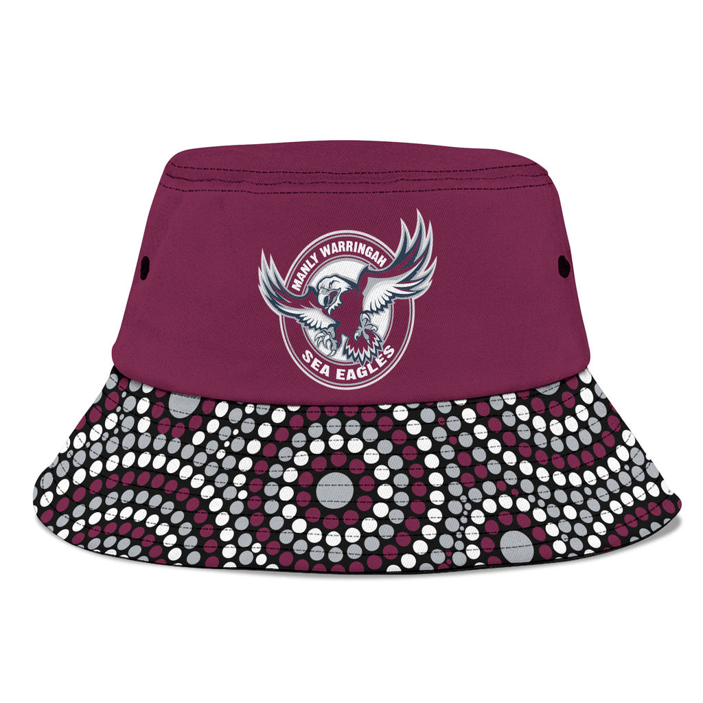 sea-eagles-rugby-bucket-hat-2023-indigenous-art-unique-version