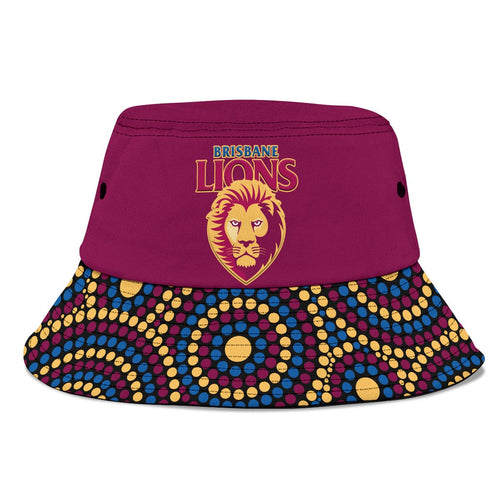 brisbane-lions-football-bucket-hat-2023-indigenous-art-unique-version