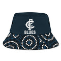 carlton-blues-football-bucket-hat-2023-indigenous-art-unique-version