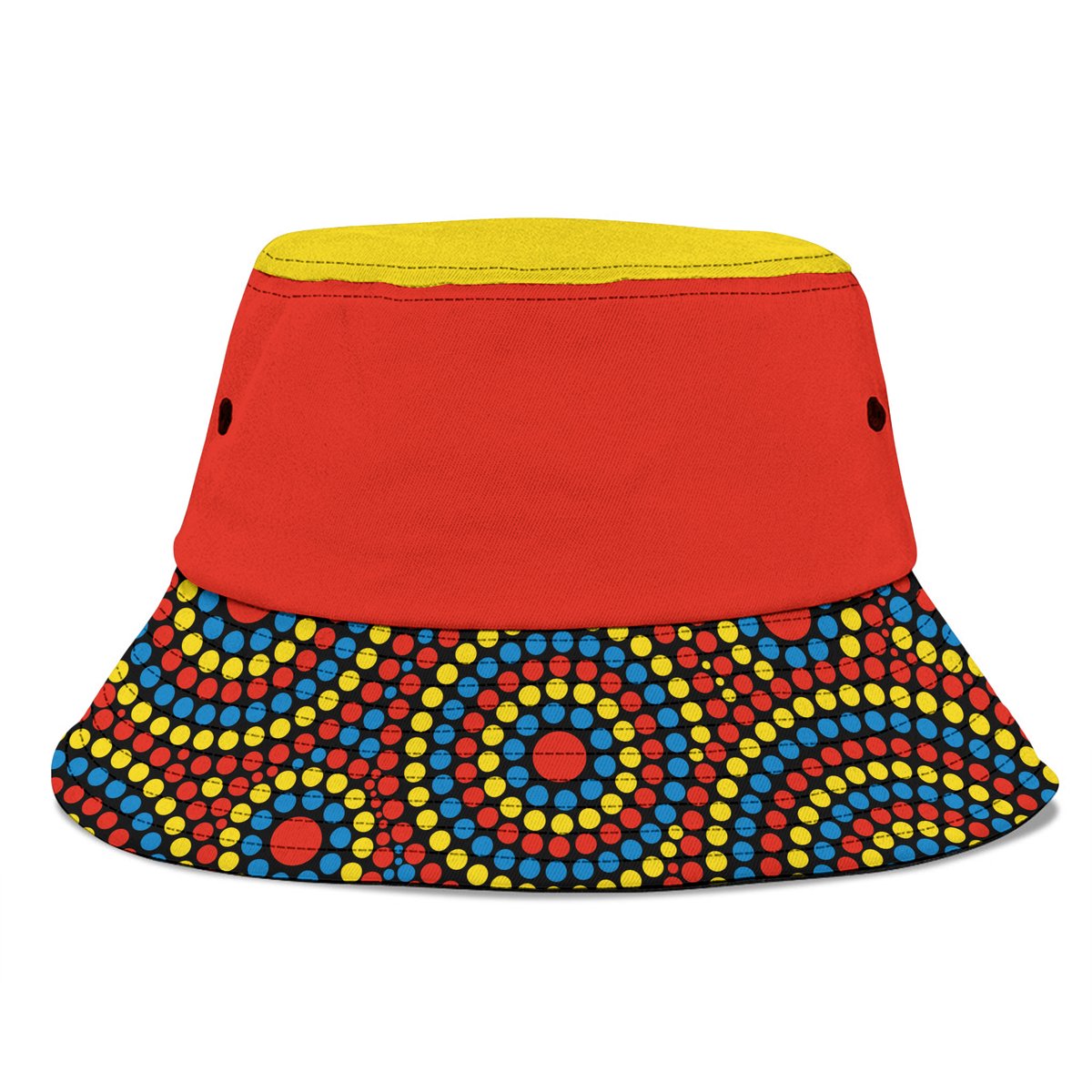 gold-coast-football-bucket-hat-2023-indigenous-art-unique-version