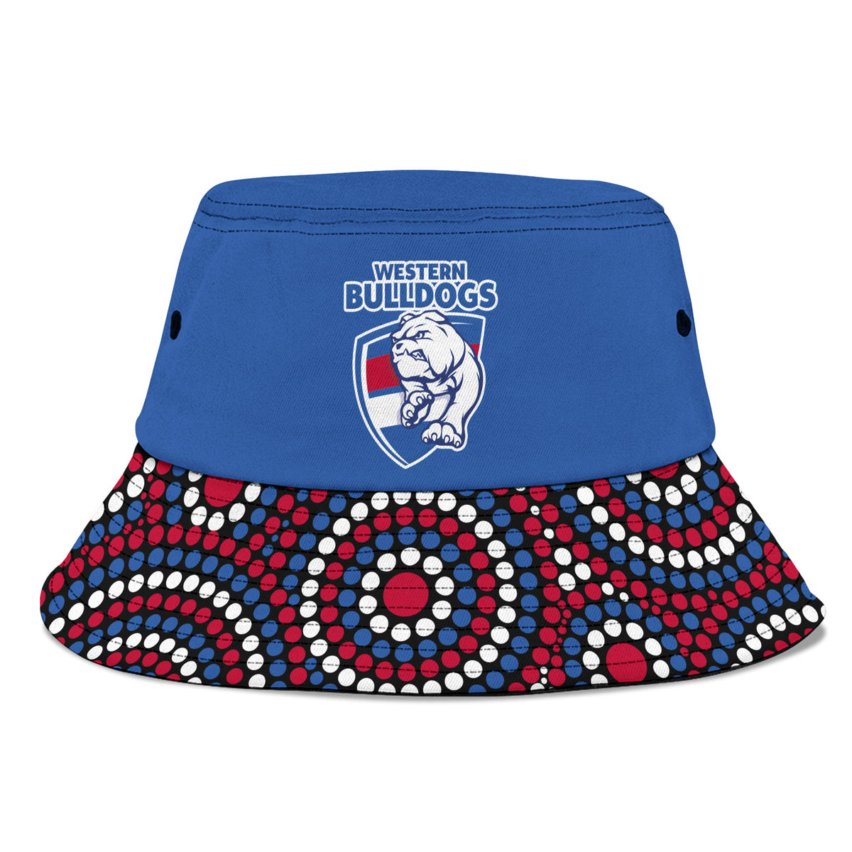 western-bulldogs-football-bucket-hat-2023-indigenous-art-unique-version