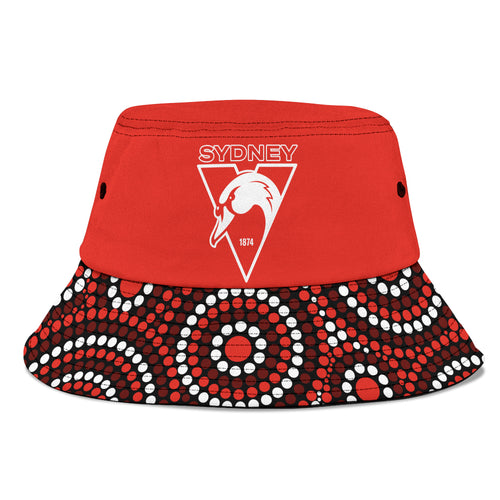 sydney-swans-football-bucket-hat-2023-indigenous-art-unique-version