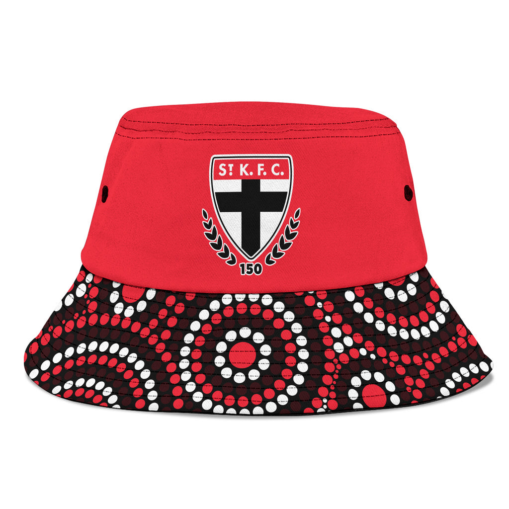 st-kilda-football-bucket-hat-2023-indigenous-art-unique-version