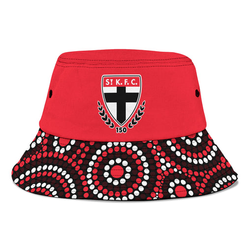 st-kilda-football-bucket-hat-2023-indigenous-art-unique-version