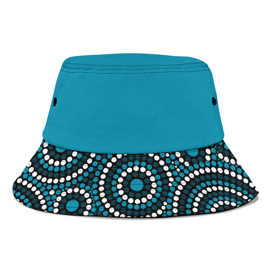 port-adelaide-football-bucket-hat-2023-indigenous-art-unique-version