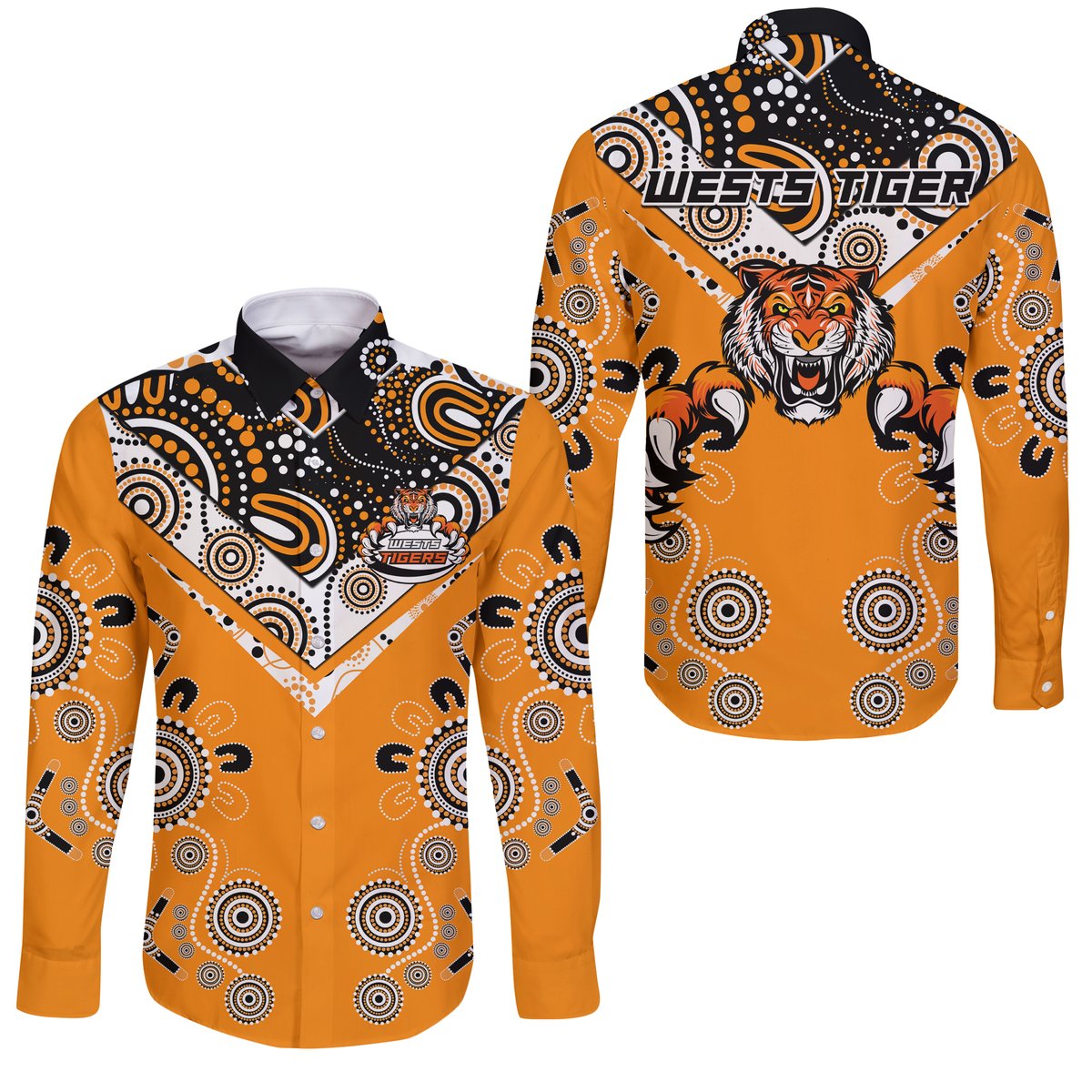 Wests Tiger Rugby Aboriginal Pattern 
