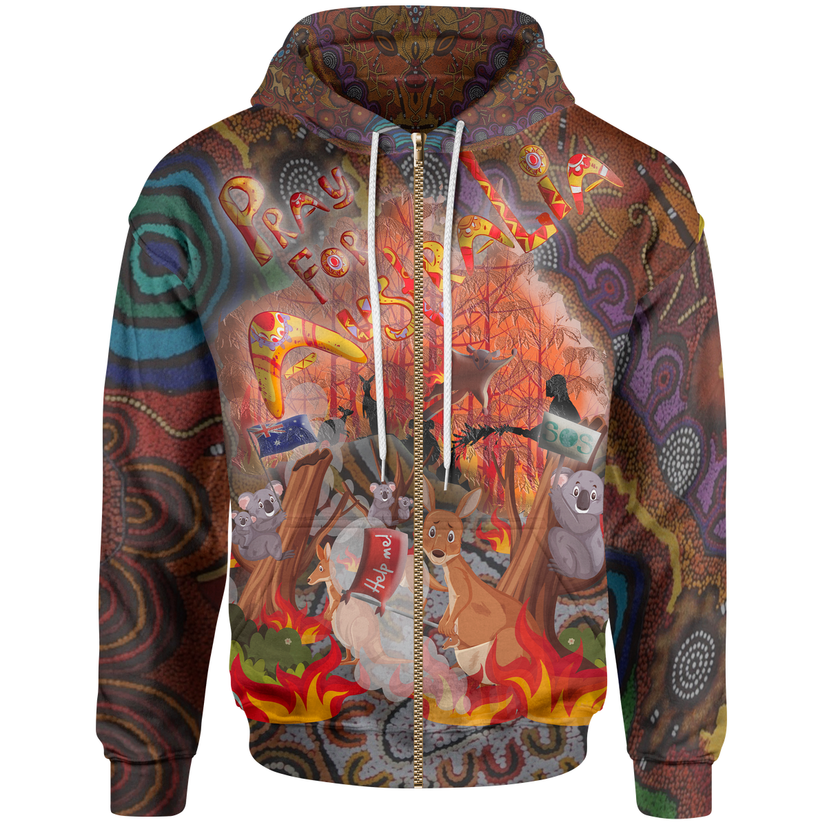 aboriginal-hoodie-pray-for-australia-my-australia
