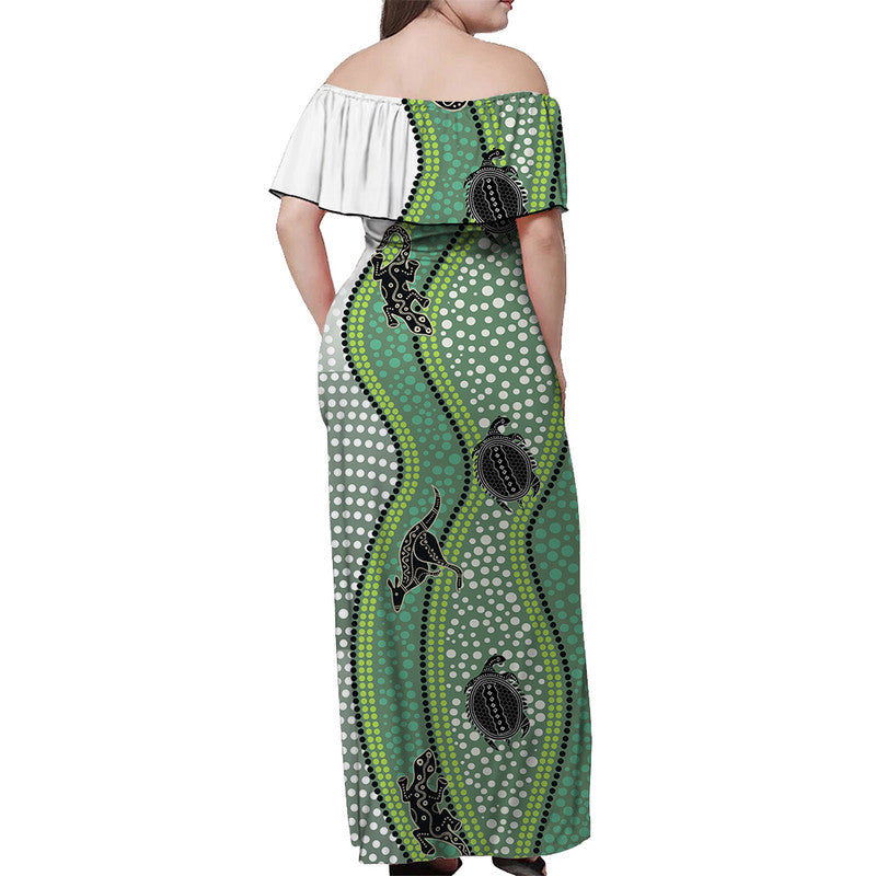 australia-kangaroo-lizard-turtle-and-aboriginal-off-shoulder-long-dress