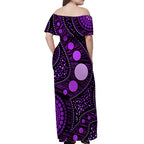 australian-aboriginal-art-purple-off-shoulder-long-dress