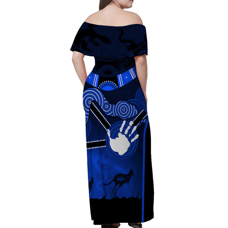 australian-boomerang-and-snake-blue-indigenous-art-off-shoulder-long-dress