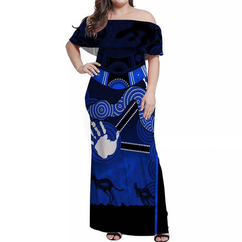 australian-boomerang-and-snake-blue-indigenous-art-off-shoulder-long-dress