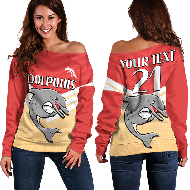 custom-text-and-number-redcliffe-dolphins-rugby-off-shoulder-sweater-simple-style