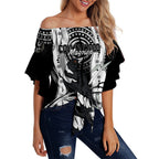 personalised-collingwood-magpies-aboriginal-off-shoulder-waist-wrap-top-artsy-vibes