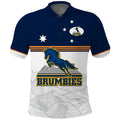 Personalised Brumbies Rugby Super Sporty Style Polo Shirt LT14
