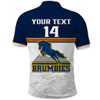 Personalised Brumbies Rugby Super Sporty Style Polo Shirt LT14