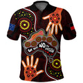 Australia Indigenous Polo Shirt We Vote NO To Division Aboriginal Map LT7