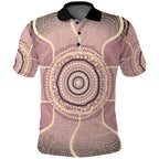 (Wintjalangu Power) Aussie Indigenous Polo Shirt Ceramic Arts LT7