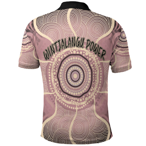 (Wintjalangu Power) Aussie Indigenous Polo Shirt Ceramic Arts LT7