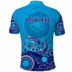 Personalised Aboriginal Dolphin Polo Shirt LT9