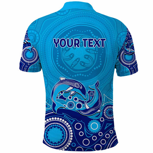 Personalised Aboriginal Dolphin Polo Shirt LT9