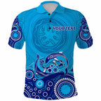 Personalised Aboriginal Dolphin Polo Shirt LT9