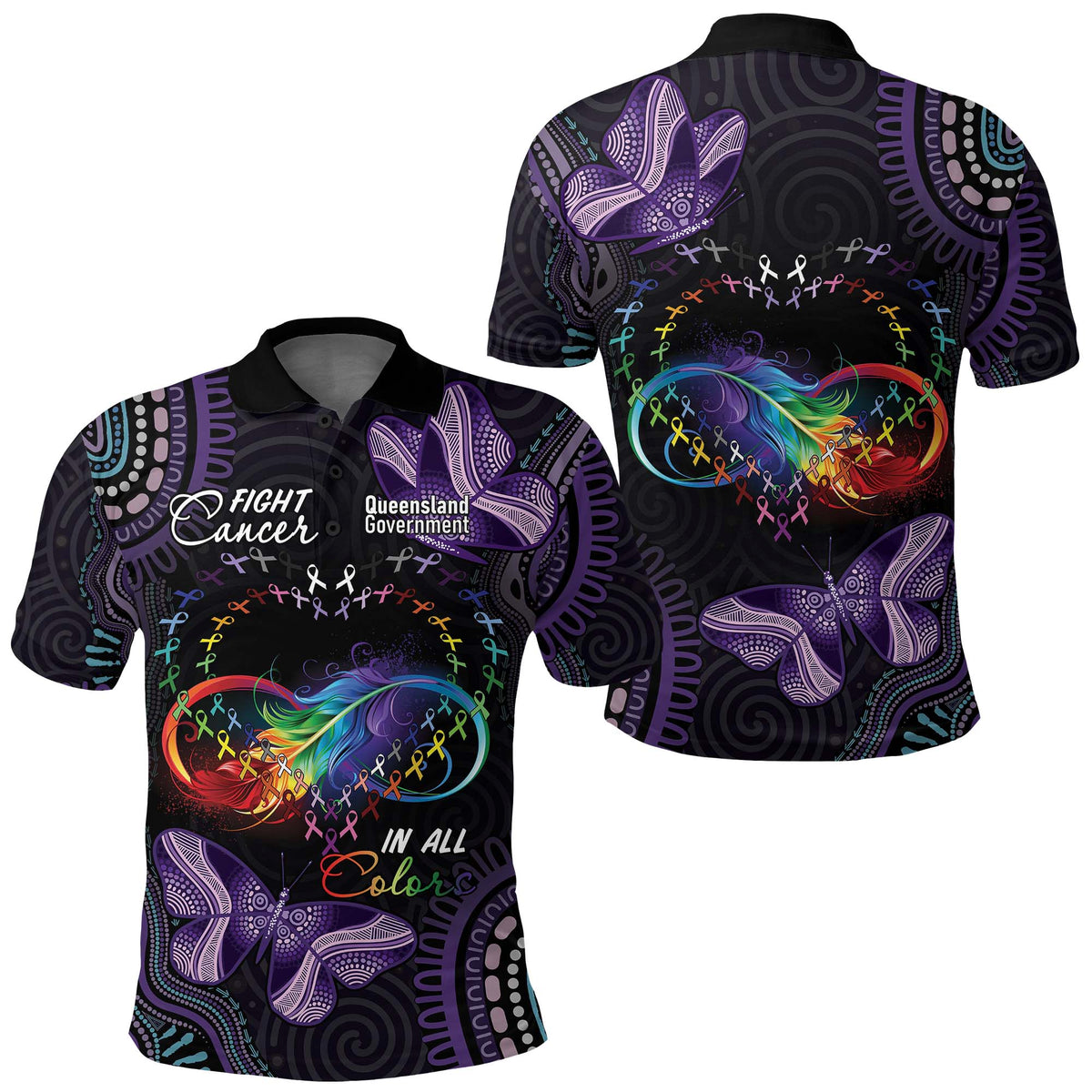 CUSTOMER REQUEST - 310525 Polo Shirt Fight Cancer In All Colors LT7