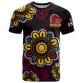NRL Brisbane Broncos Rugby 1988 Aboriginal T Shirt LT9